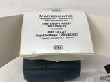 Macromatic TR-51922-16 Time Delay Relay 120 VAC/DC Input