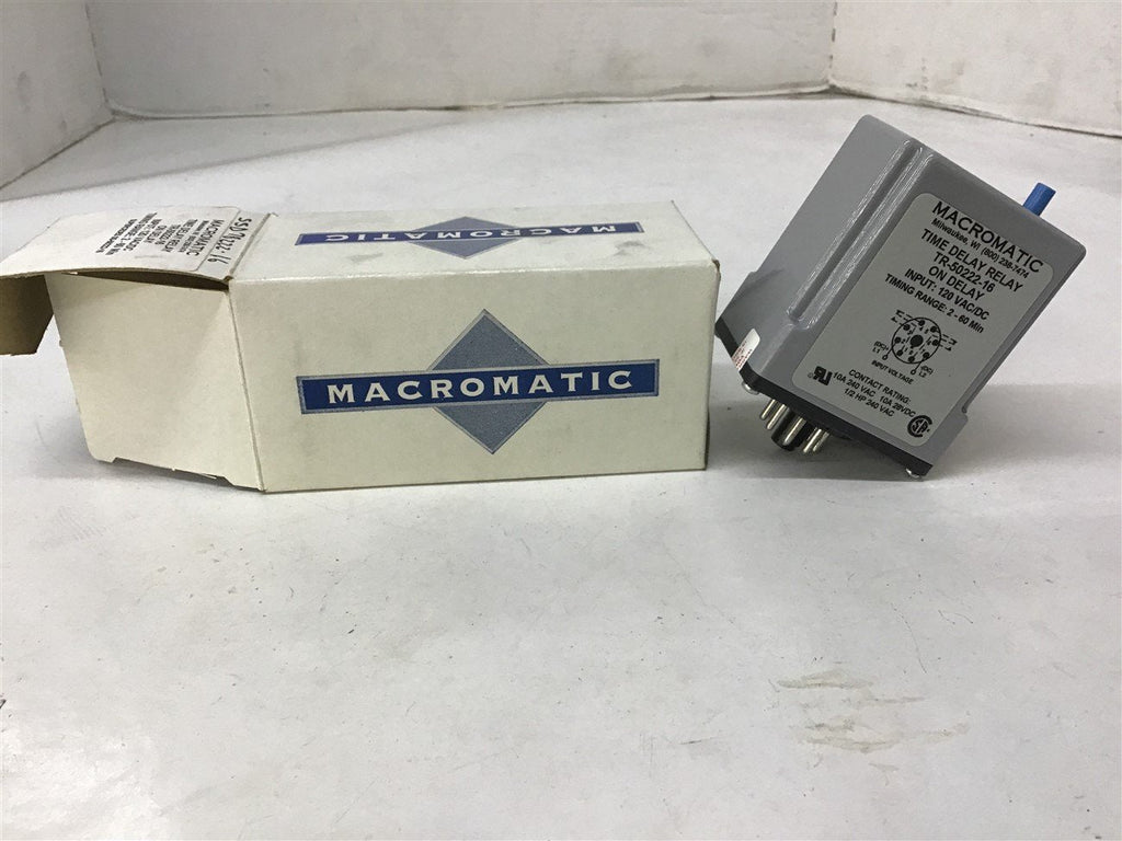 Macromatic TR-50222-16 120VAC/DC Time Delay Relay