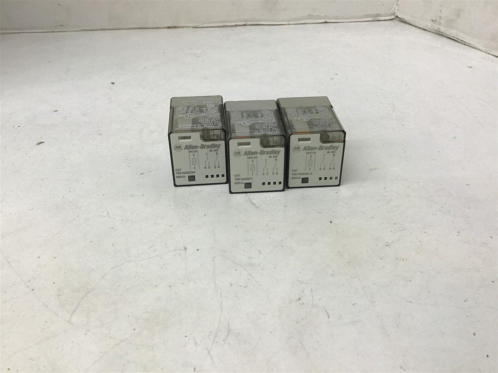 Allen-Bradley Assorted Relay Lot of 3