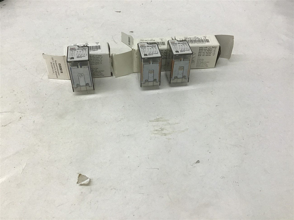 Allen-Bradley Assorted Relays Lot of 3