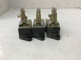 Terminal Blocks 4" Width x .2" Mouth Lot of 3