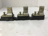 Terminal Blocks 4" Width x .2" Mouth Lot of 3