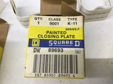 Square D 9001 K11 SER F Closing Plate Lot of 4