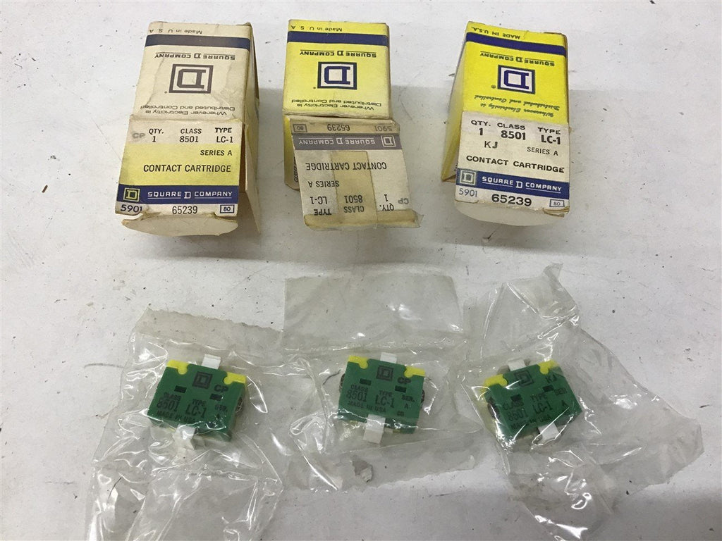 Square D 8501 LC-1 Contactor Cartridge Lot of 3