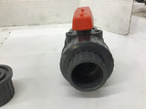 B&K 107-209 1 1/4" Ball Valve PVC