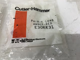 Cutler Hammer E30KK31 Pair K Lens Amber-Red Lot Of 6