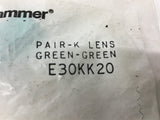 Cutler Hammer E30KK20 Pair K Lens Green-Green Lot Of 4