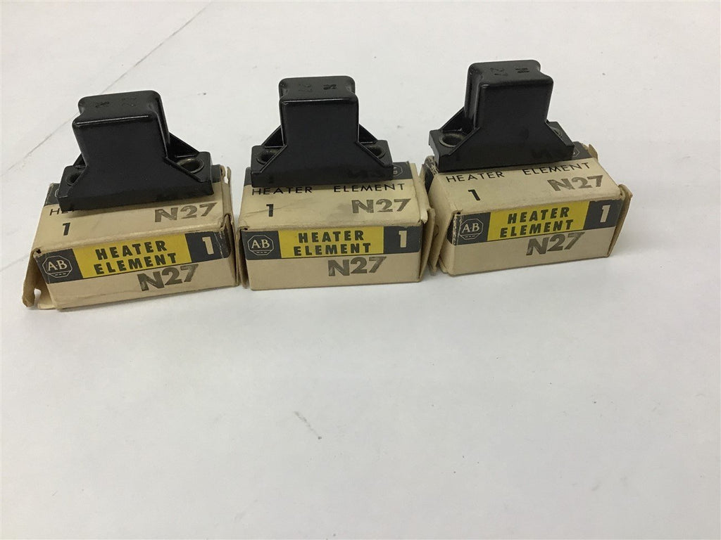 Allen-Bradley N27 Overload Heater Element Lot Of 3