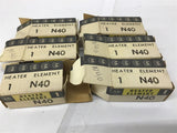 Allen-Bradley N40 Overload Heater Element Lot Of 6