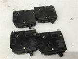 Square D 1 Pole 30 Amp Type QO 120/240 VAC Circuit Breaker Lot Of 4