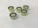 Cutler Hammer 10250TC6N 30mm White Lens Cap Lot Of 5