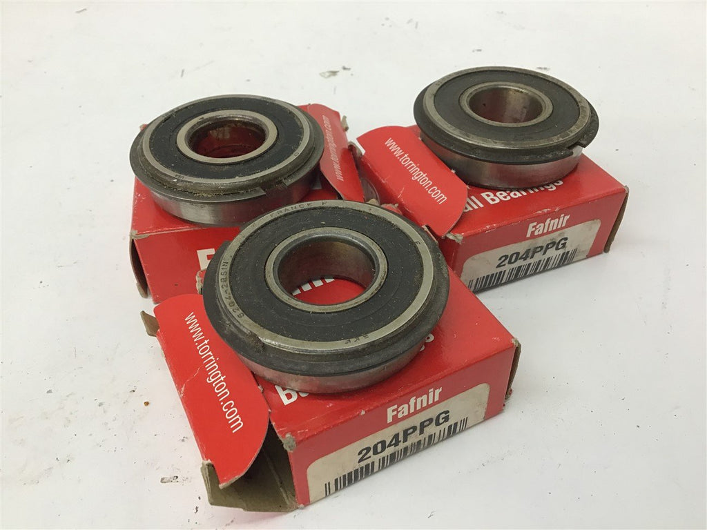 Fafnir 2004PPG Single Row Ball Bearing Lot Of 3