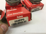 Fafnir 2004PPG Single Row Ball Bearing Lot Of 3