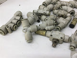 Various Pneumatic Fittings Sizes Ranging From 1/8" To 10 MM Lot Of 30