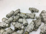 Various Pneumatic Fittings Sizes Ranging From 1/8" To 10 MM Lot Of 30