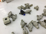 Various Pneumatic Fittings Size Ranging From 4mm To 10mm Lot Of 30