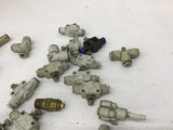 Various Pneumatic Fittings Size Ranging From 4mm To 10mm Lot Of 30