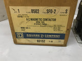 Square D 8502 SFO-2 AC Magnetic Contactor Size 4 120-60 Coil