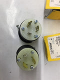 Hubbell HBL2311 20A 125V 2 Pole 3 Wire Twist Lock Plug Lot Of 2