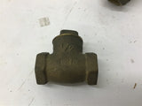 Check Valves 1/2" And 3/4" Lot Of 2