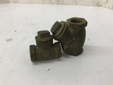 Check Valves 1/2" And 3/4" Lot Of 2