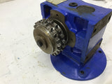 Rossi Motordutti MR-V-40U02A Left Angle Gear Reducer 50:1 Ratio