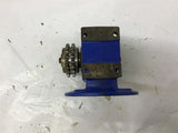 Rossi Motordutti MR-V-40U02A Left Angle Gear Reducer 50:1 Ratio