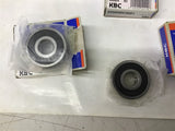 KBC 6200DD 6200-B-2DRS-L038-C3#0 Bearing Lot Of 3