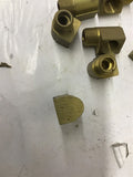 Pneumatic Fittings 1/8" Brass 90 Degree Elbow Lot Of 14