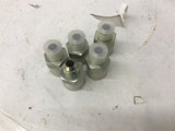 3/4" x 3/8" Steel Hydraulic Adaptor Fittings Lot Of 5