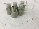 3/4" x 3/8" Steel Hydraulic Adaptor Fittings Lot Of 5