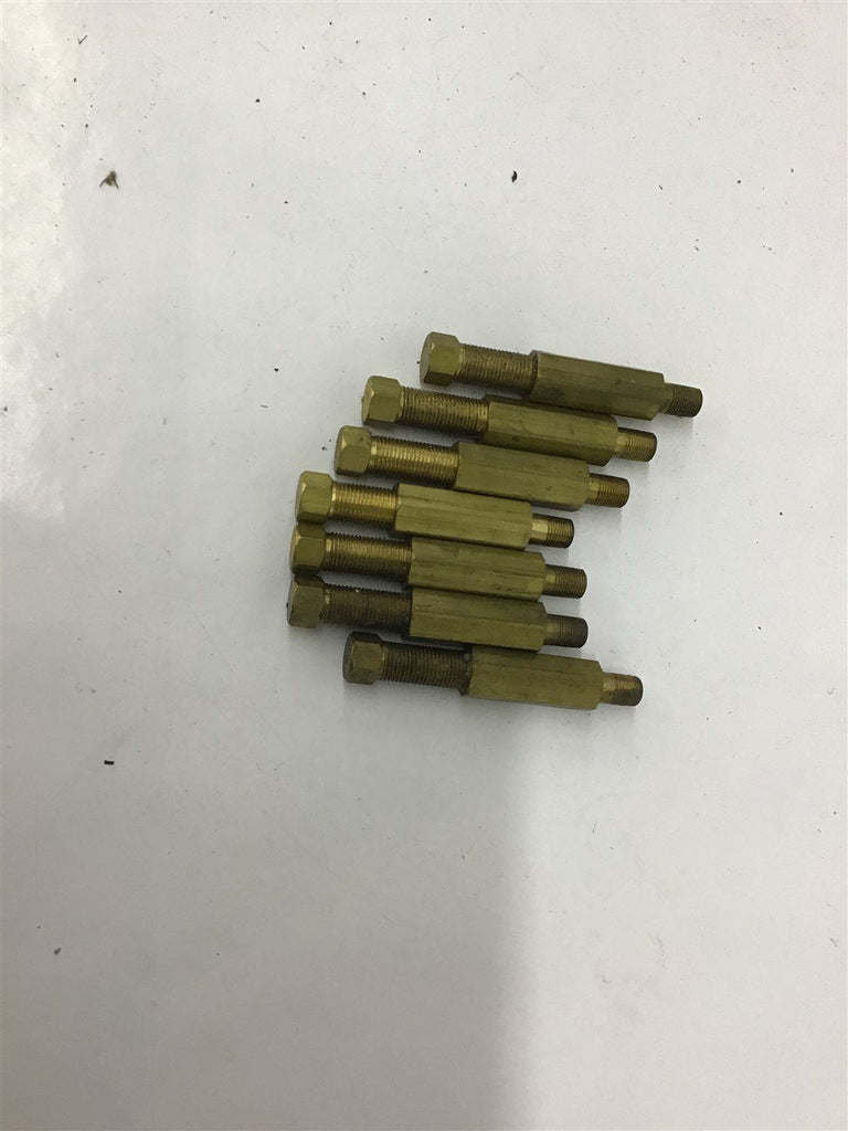 Brass 1/2" Standoff Bolts Lot Of 7