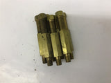 Brass 1/2" Standoff Bolts Lot Of 7