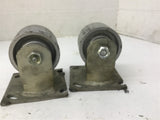 Steel Wheels 2" W x 3" OD Lot Of 2