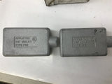 Appleton Electric APP FS-1-50 Single Gang 1/2" Device BoxLot Of 2