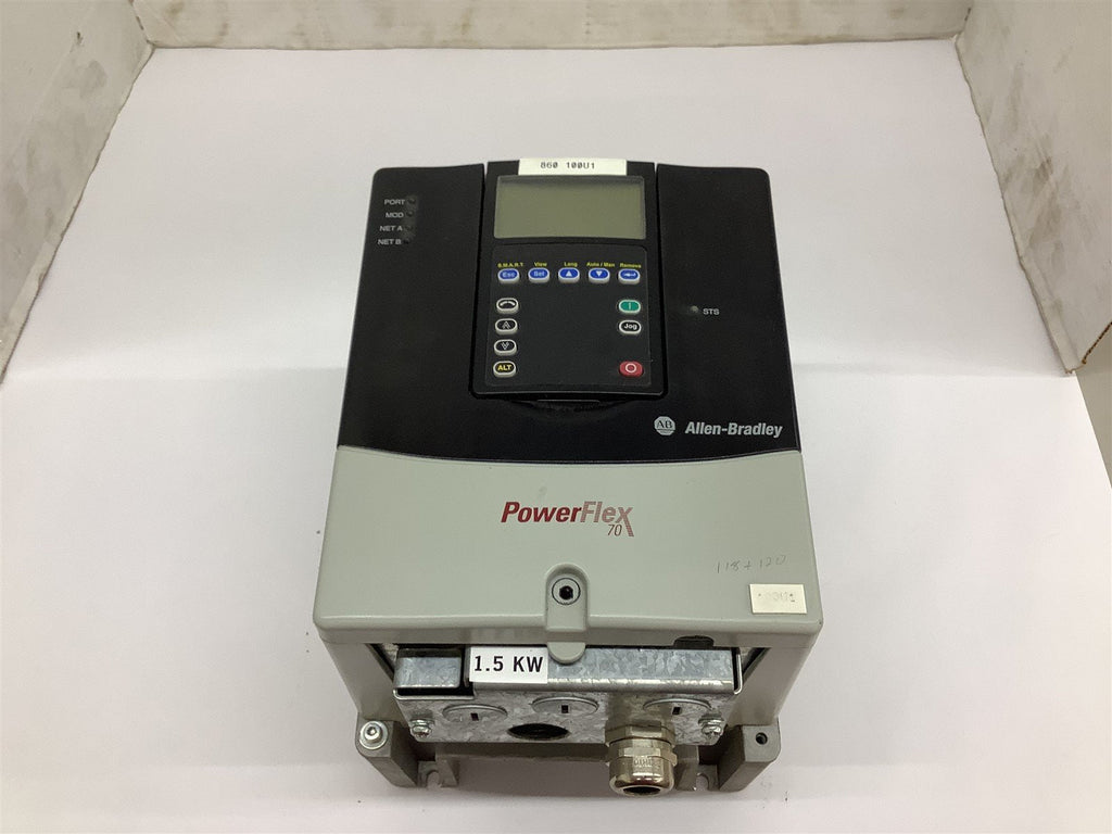 Allen-Bradley 20AD3P4A0AYNANNN AC Drive Powerflex 70 2 HP 480 Volt