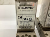 Kuhnke UF3G-110Vac 1 4 Amp 250 Vac Relay Lot Of 3