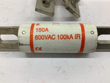 Ferraz Shawmut A60x150-4K Fuse 150 Amp Lot Of 3