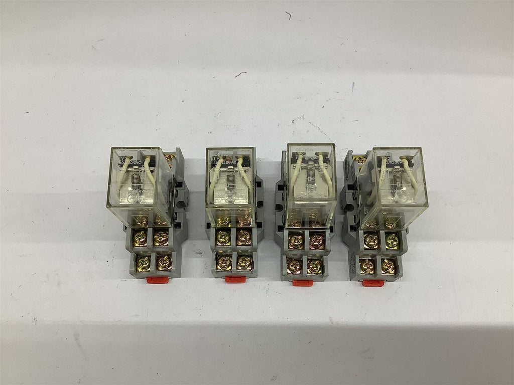 Omron LY2 110/120VAC Relay Lot Of 4