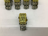 Idec RH2B Relay 120 Volts w/ Base Lot Of 5