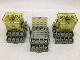 Idec RH4B-U Relay 120 Volt Relay Lot Of 3