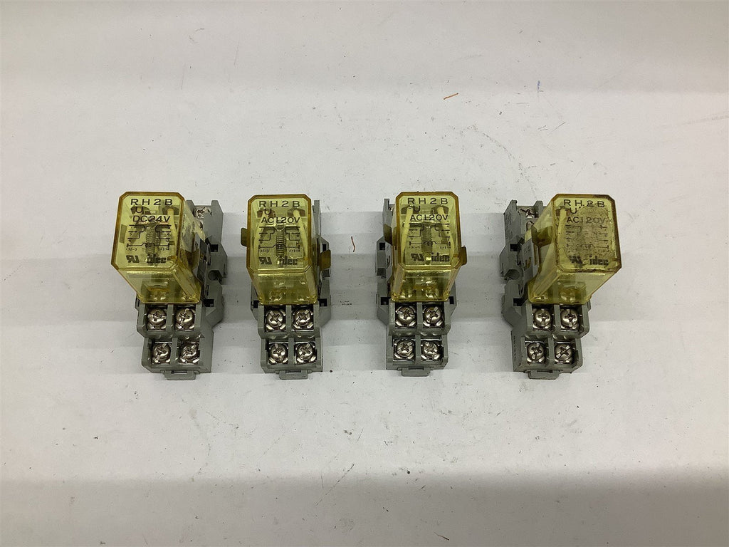 Idec RH2B Relay 120 Volts Lot Of 4