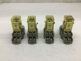 Idec RH2B Relay 120 Volts Lot Of 4