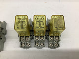 Idec RH2B Relay 120 Volts Lot Of 4