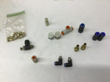 Assorted Pneumatic Fittings Lot Of 23