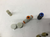 Assorted Pneumatic Fittings Lot Of 23