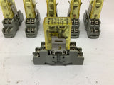 Idec RY25 Relay 24 VDC with Base Lot Of 4