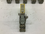 Idec RY25 Relay 24 VDC with Base Lot Of 4