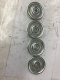 3" OD 3/8" bore 7/16" Groove Width Pulley Lot Of 4