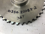 D350.233B.4-2 36 Teeth Sprocket Double 35 Chain 36 Teeth